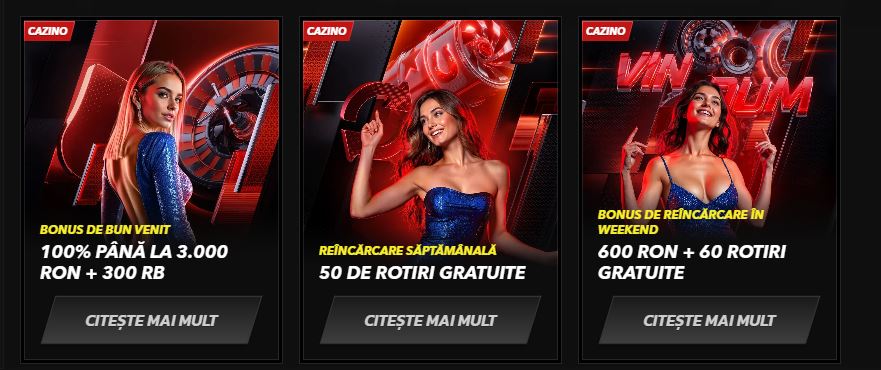 Revendică toate bonusurile disponibile pe pagina de promoții